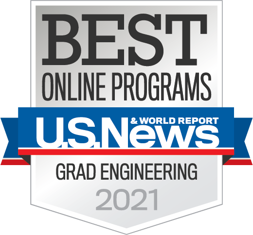 Badge US News and World Report Best Online Programs Grad Engineering 2020