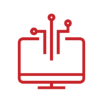 Computer Icon with Cables
