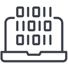 AI and data analytics icon